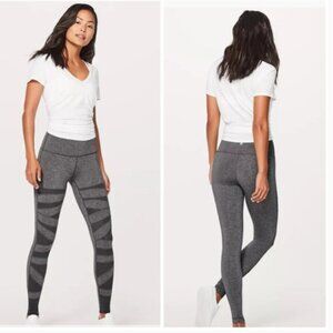 Lululemon Wunder Under Pant Special Edition Tech Mesh 28" Gray Size 4